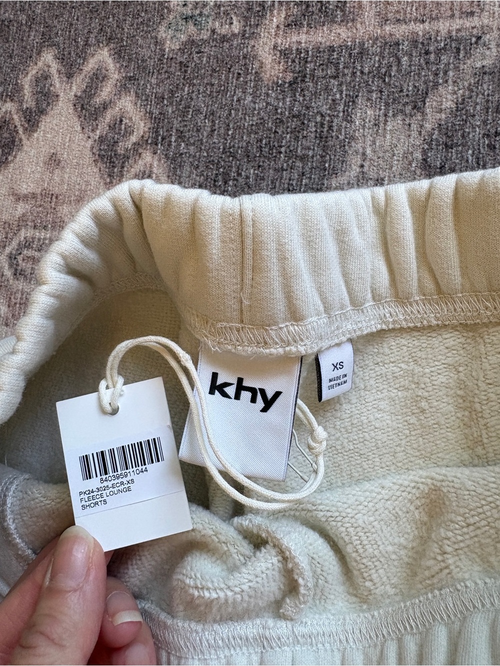 khy Cream Lounge Shorts — Cozy Women's Sleepwear - Picture 3 of 3